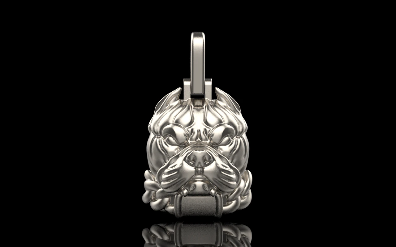Pitbull pendant model 619 3D Print Model .c4d .max .obj .3ds .fbx .stl .blend