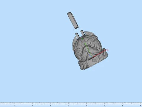 Pitbull pendant model 619 3D Print Model
