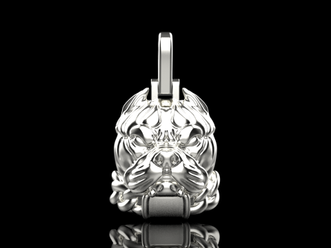Pendentif Pitbull mod&egrave;le 619 Modèles 3D en vedette