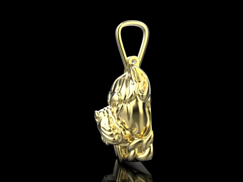 Pitbull pendant model 619 3D Print Model