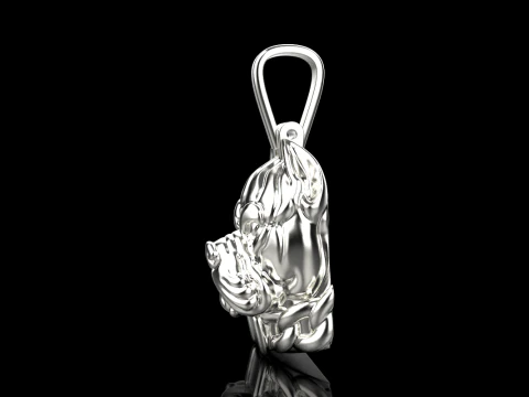 Pitbull pendant model 619 3D Print Model
