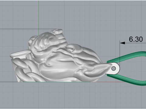 Pitbull pendant model 619 3D Print Model