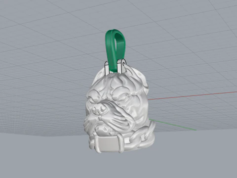 Pitbull pendant model 619 3D Print Model