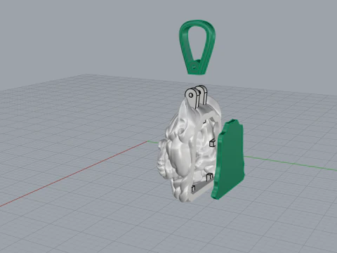 Pitbull pendant model 619 3D Print Model