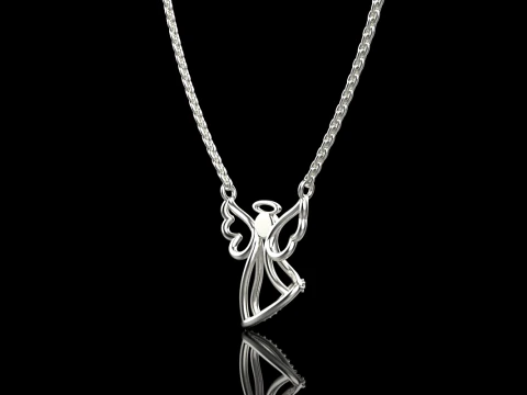 Angel pendant model 618 3D Print Model