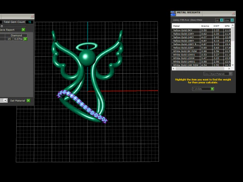 Angel pendant model 618 3D Print Model