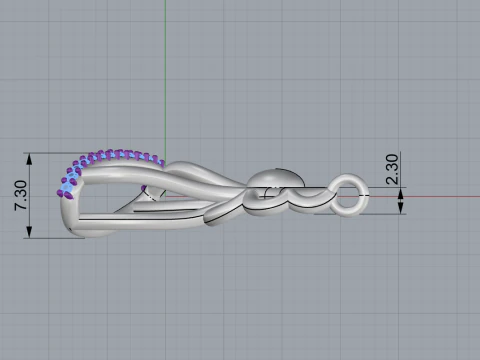 Angel pendant model 618 3D Print Model