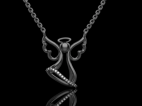 Angel pendant model 618 3D Print Model