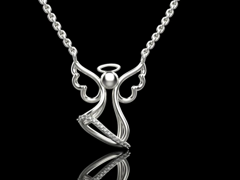Angel pendant model 618 3D Print Model