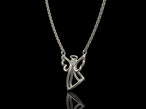 Angel pendant model 618 3D Print Model