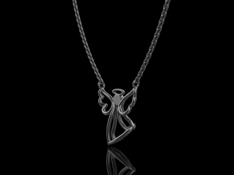 Angel pendant model 618 3D Print Model
