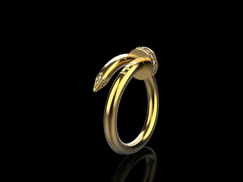 Wedding ring model 617 3D Print Model