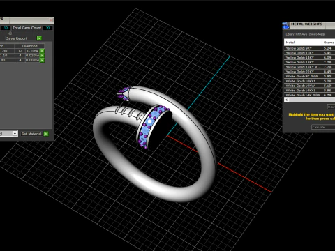 Wedding ring model 617 3D Print Model