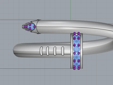 Wedding ring model 617 3D Print Model