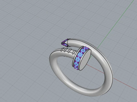 Wedding ring model 617 3D Print Model