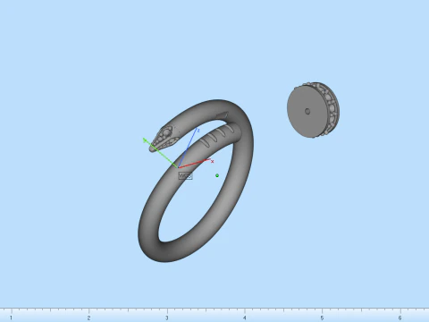 Wedding ring model 617 3D Print Model