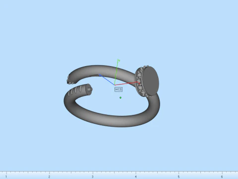 Wedding ring model 617 3D Print Model