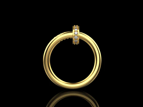 Wedding ring model 617 3D Print Model