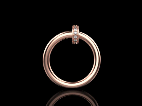 Wedding ring model 617 3D Print Model