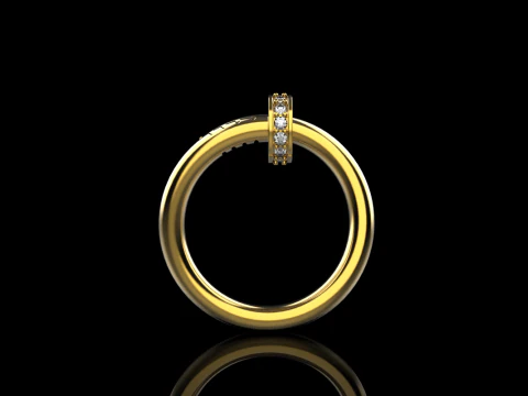 Wedding ring model 617 3D Print Model