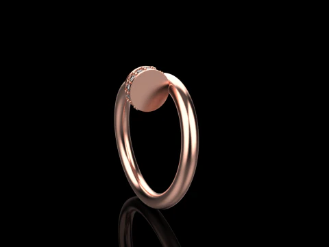 Wedding ring model 617 3D Print Model