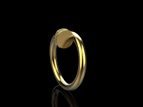 Wedding ring model 617 3D Print Model