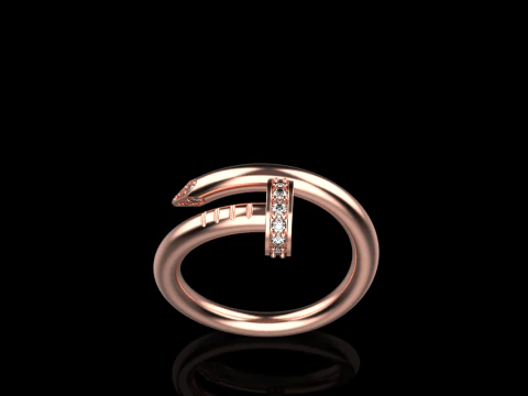 Wedding ring model 617 3D Print Model