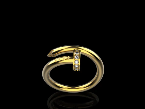 Wedding ring model 617 3D Print Model
