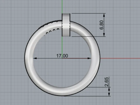 Wedding ring model 616 3D Print Model