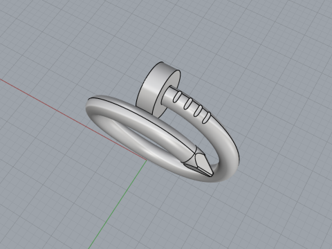 शादी की अंगूठी मॉडल 616 3D प्रिंट मॉडल