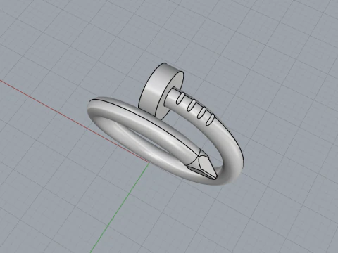 Wedding ring model 616 3D Print Model