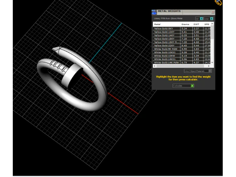 Wedding ring model 616 3D Print Model