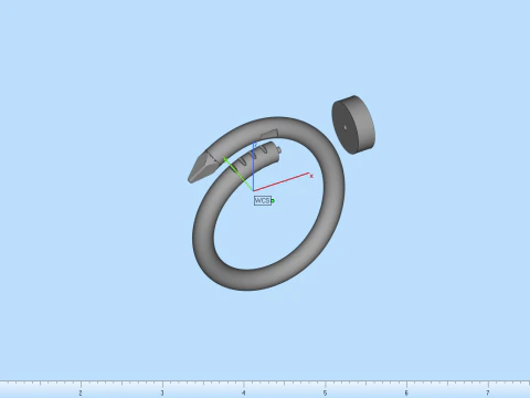 Wedding ring model 616 3D Print Model