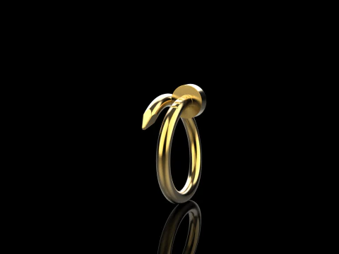 Wedding ring model 616 3D Print Model