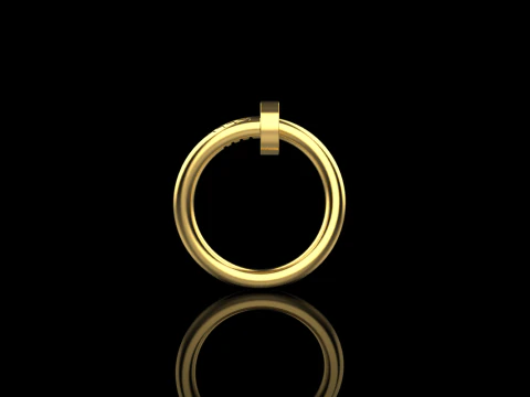 Wedding ring model 616 3D Print Model