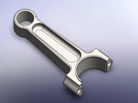 Printable Piston and connecting rod 3D 모델