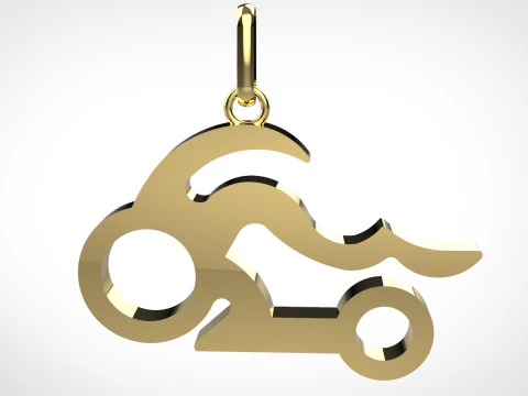 मोटरसाइकिल पेंडेंट 3D मॉडल