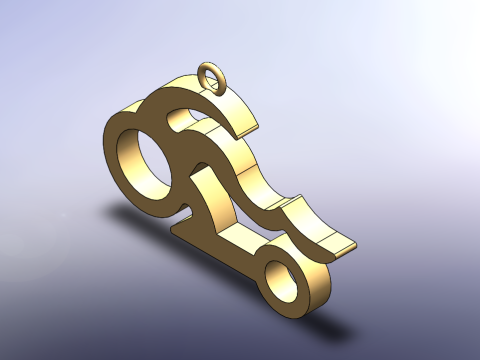Motorcycle Pendant 3D 模型