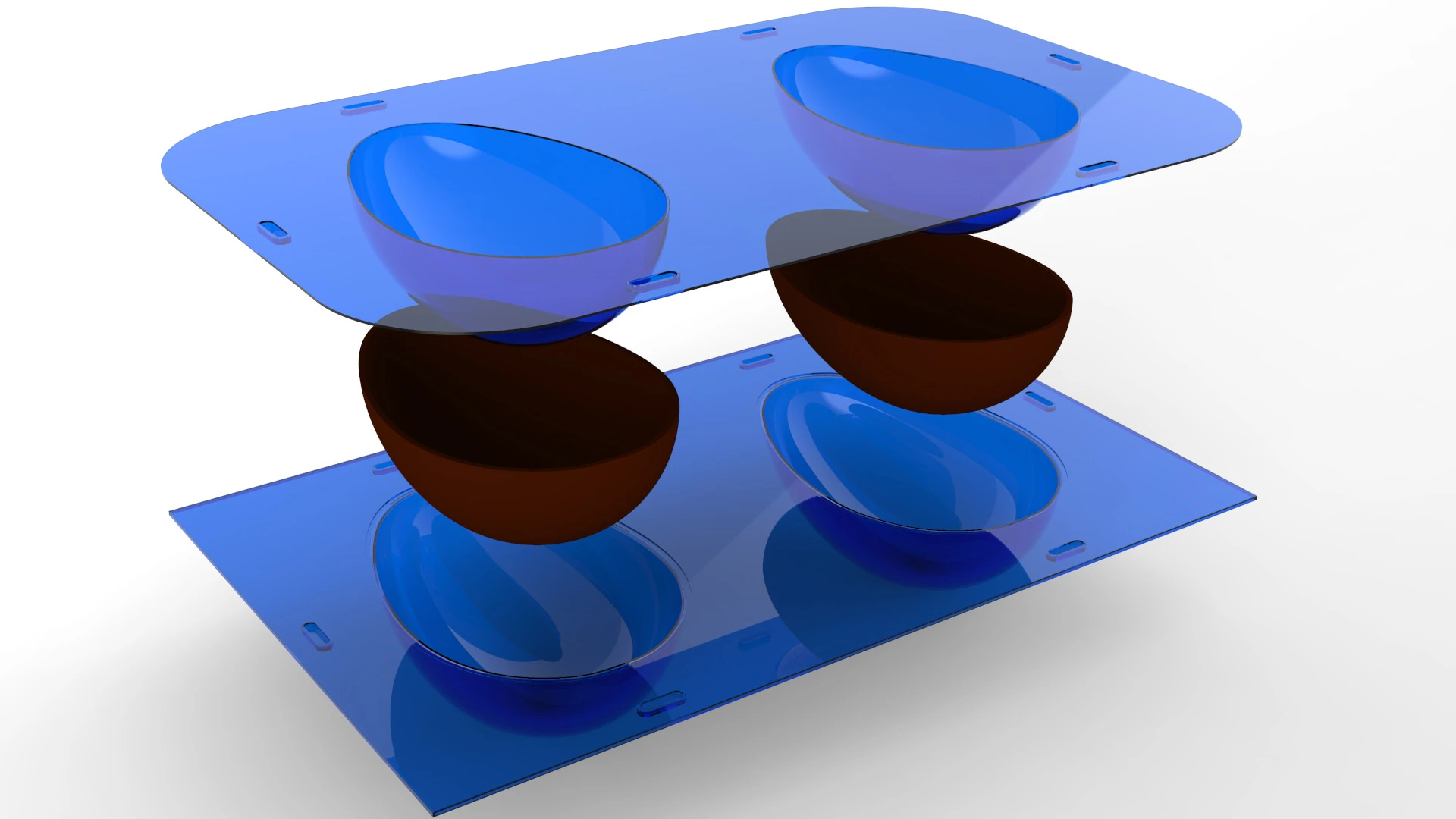 3 Easter egg molds 3D Print Model .c4d .max .obj .3ds .fbx .stl .blend