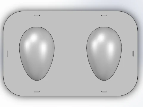 3 Easter egg molds 3D Print Model