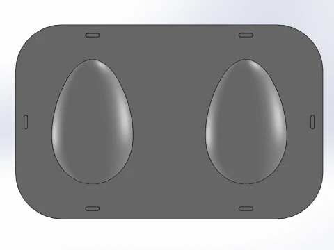 3 Easter egg molds 3D Print Model
