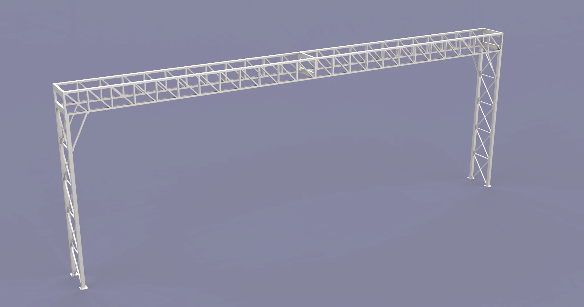 Real Steel Pipe Rack 3D Model .c4d .max .obj .3ds .fbx .stl .blend 