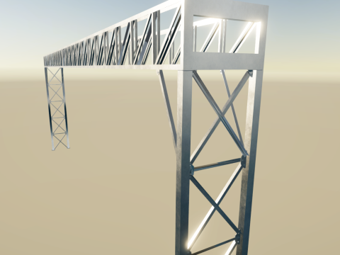 Real Steel Pipe Rack 3D 모델