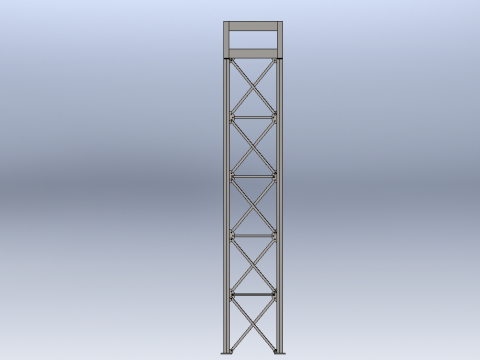 Real Steel Pipe Rack 3D 모델