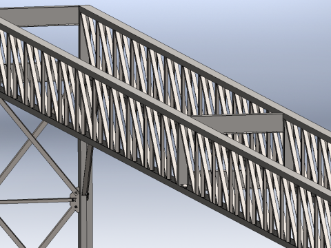 Real Steel Pipe Rack 3D 모델