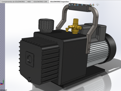 Bomba de Vacio 3D 3D Модель