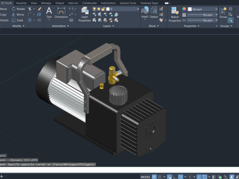 Bomba de Vacio 3D 3D 模型