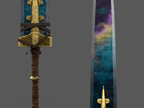 Meteorite Sword 3D Model