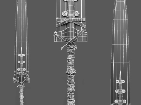 Meteorite Sword 3D Model