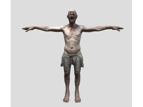 공포 좀비 3D 모델